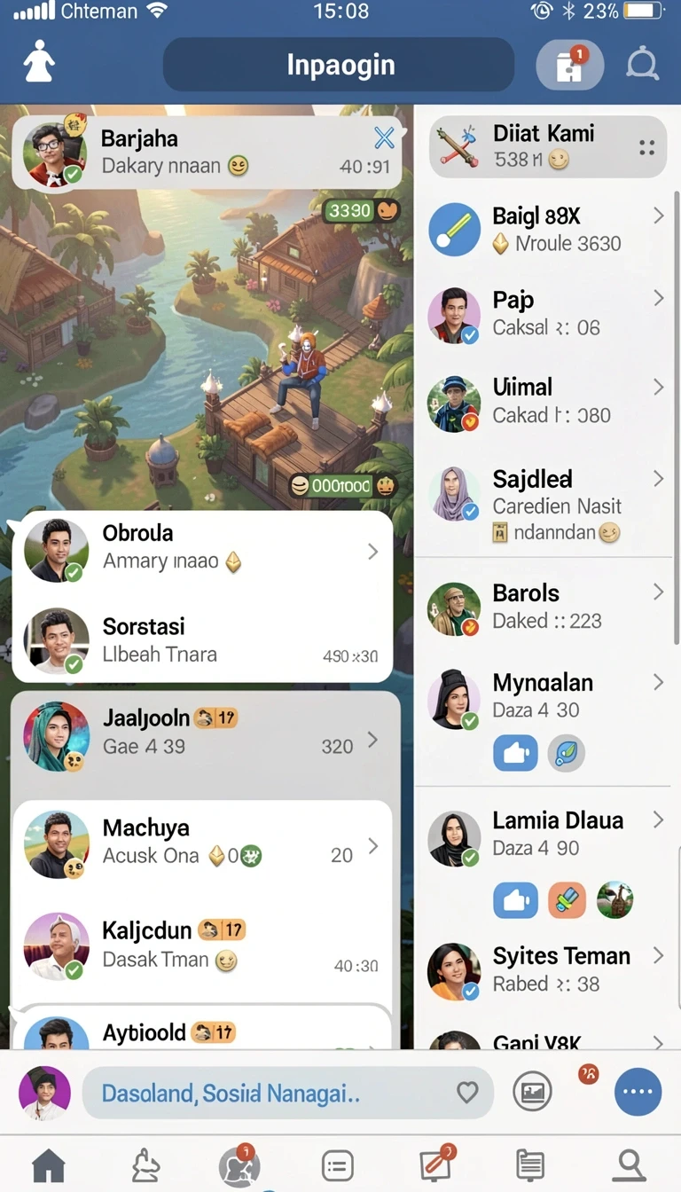 Beragam pilihan permainan menarik dalam aplikasi Aplikasi sobatgaming Ringan untuk Android.