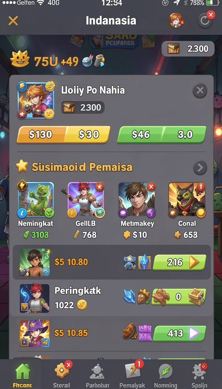 Beragam pilihan permainan menarik dalam aplikasi indo777 APK Full Version untuk Android.
